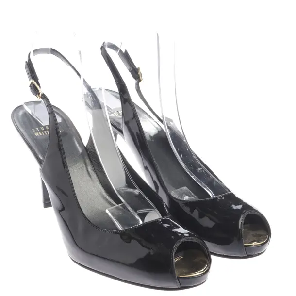Heeled Sandals, in Black, Stuart Weitzman