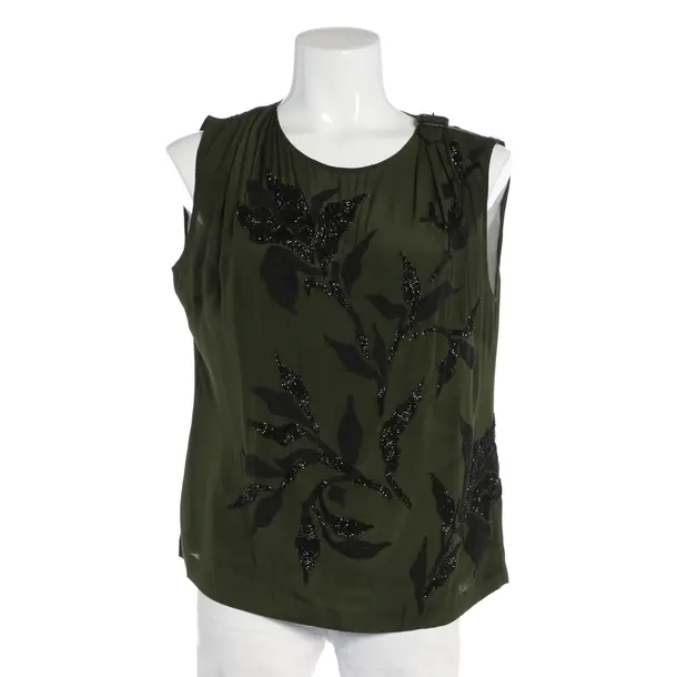 Camicetta, in Verde scuro, Seta, Dries van Noten