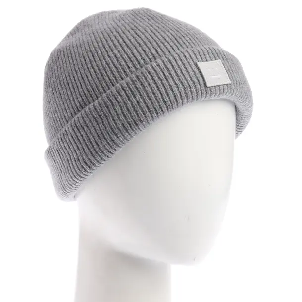 Beanie, in Light Gray, Cotton, Acne Studios