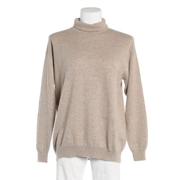 Kaschmirpullover, in Hellbraun, Kaschmir, Brunello Cucinelli