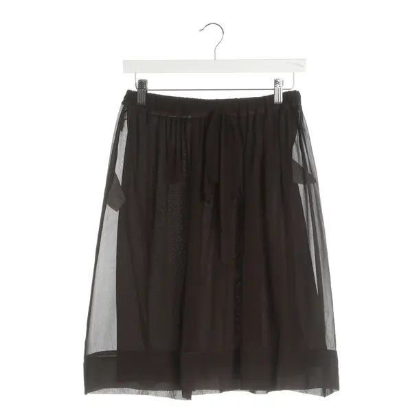 Skirt, in Black, Silk, Miu Miu