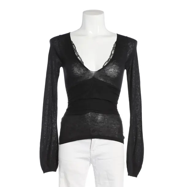 Longsleeve, in Schwarz, Seide, Hugo Boss Black Label