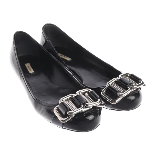Ballerinas, in Schwarz, Miu Miu