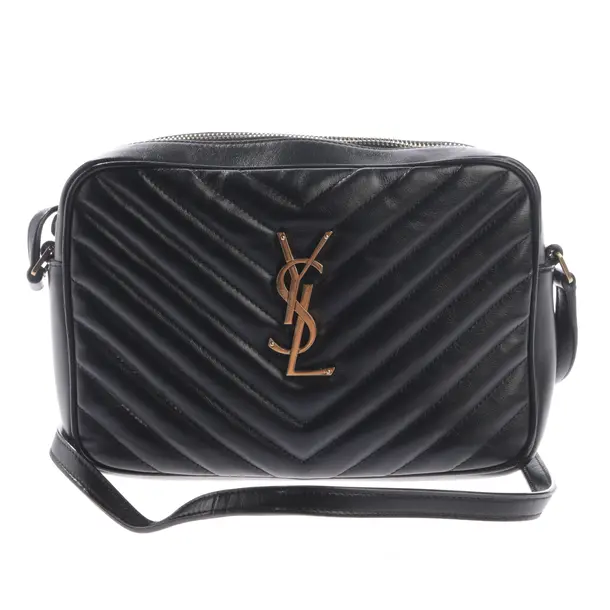 Schultertasche, in Schwarz, Leder, Saint Laurent