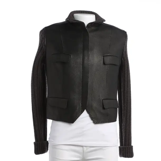 Lederjacke, in Dunkelbraun, Leder, Hermès