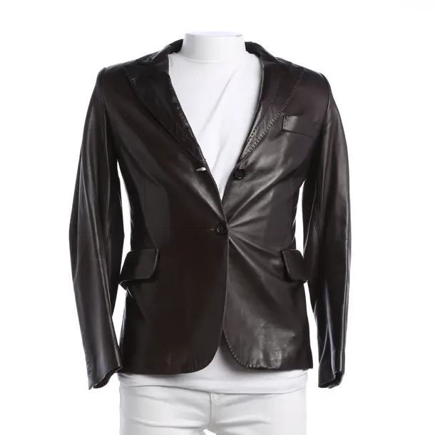 LeatherJacket, in Brown, Leather, Jil Sander