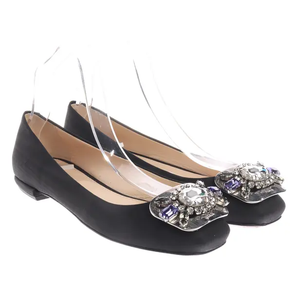 Ballet Flats, in Black, Prada