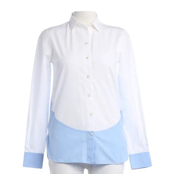 Blouse, in White, Cotton, Céline