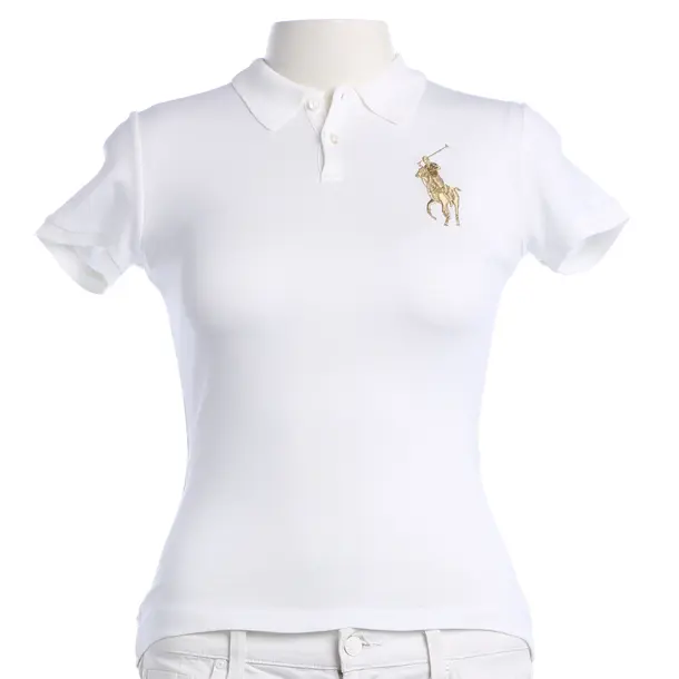Polo Shirt, in Cream, Cotton, Ralph Lauren Black Label