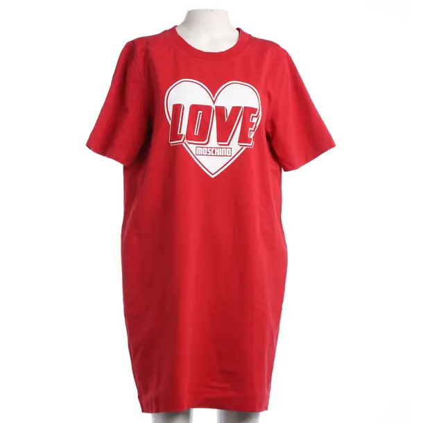 Abito, in Rosso, Cotone, Amore Moschino