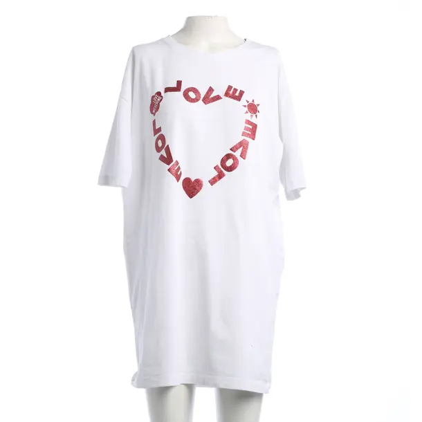 Dress, in White, Cotton, Love Moschino