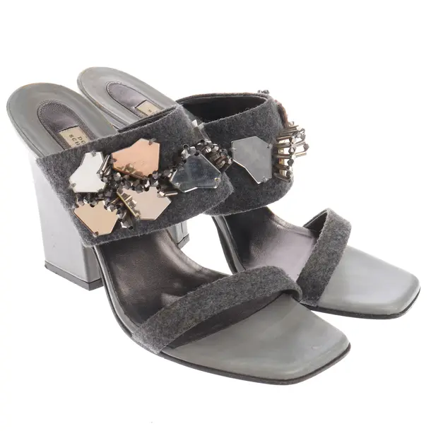Heeled Sandals, in Light Gray, Dorothee Schumacher