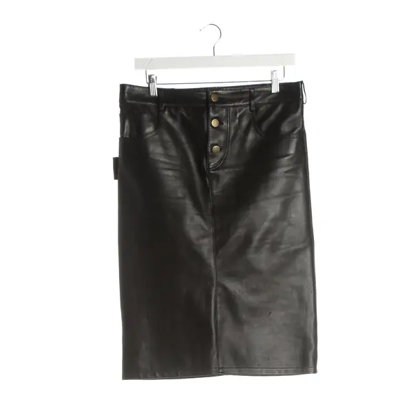 Skirt, in Black, Leather, Bottega Veneta
