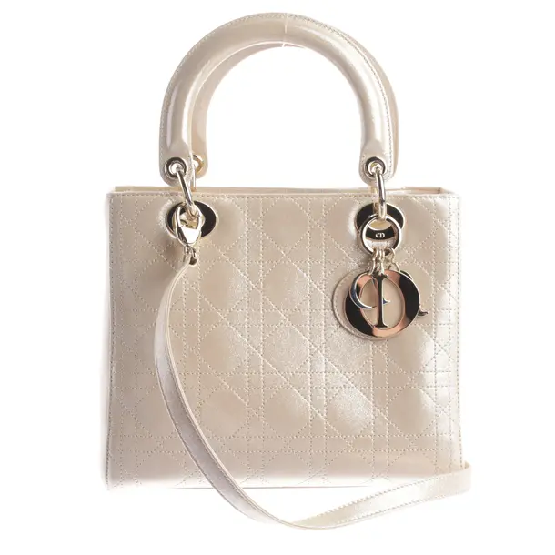 Handtasche, in Beige, Polyester, Dior