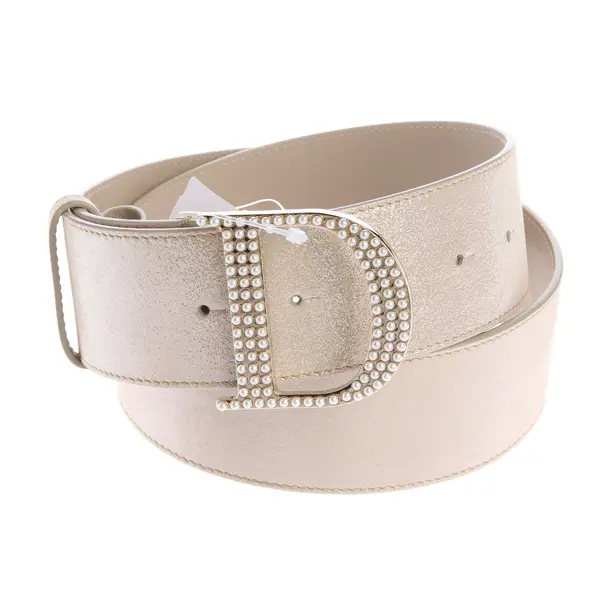 Belt, in Beige, Leather, Dior