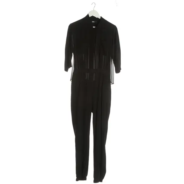 Jumpsuit, in Schwarz, Seide, Karl Lagerfeld