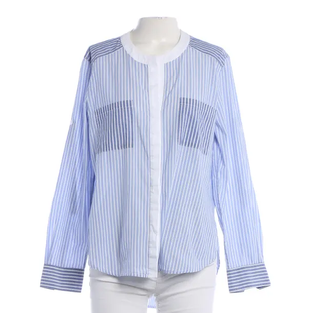 Bluse, in Hellblau, Baumwolle, Steffen Schraut