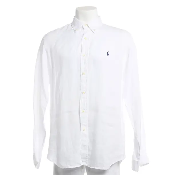 Shirt, in White, Linen, Polo Ralph Lauren