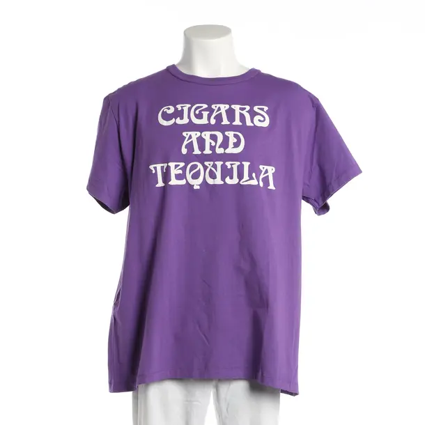 T-Shirt, in Purple, Cotton, Off-White