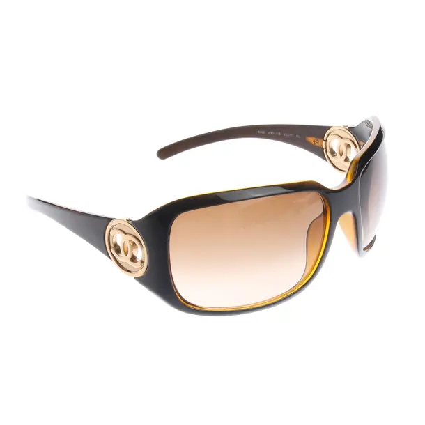 Sonnenbrille, in Schwarz, Kunststoff, Chanel