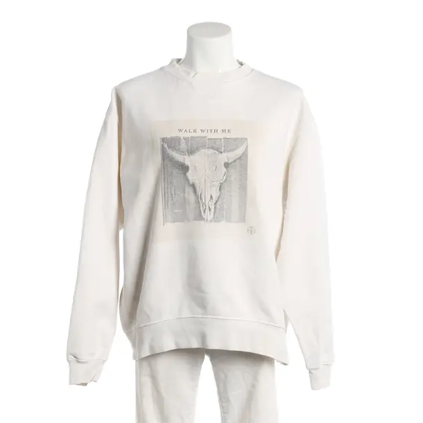 Sweatshirt, in Cream, Cotton, Anine Bing