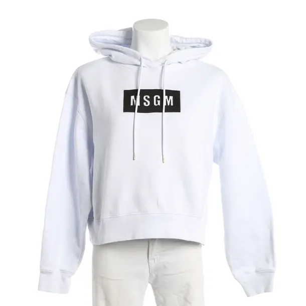 Hoodie, in Weiß, Baumwolle, MSGM