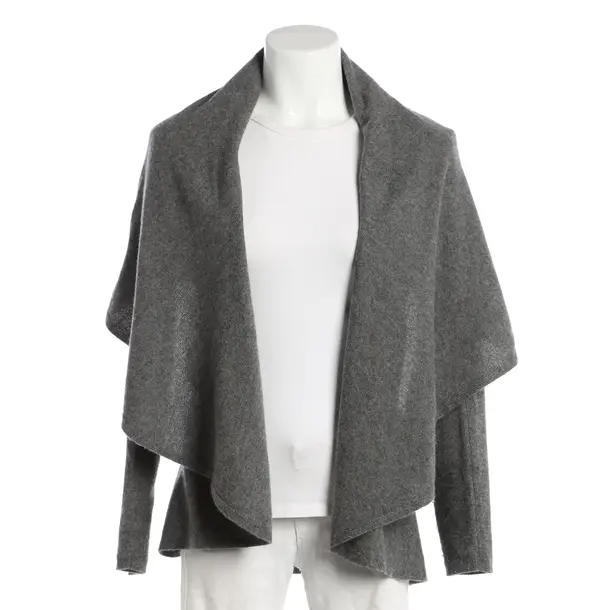 Strickjacke, in Grau, Baumwolle, Repeat