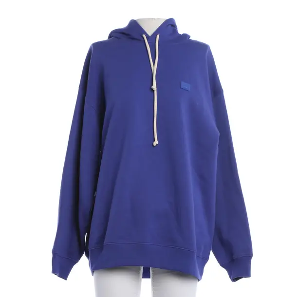 Hoodie, in Navy, Cotton, Acne Studios