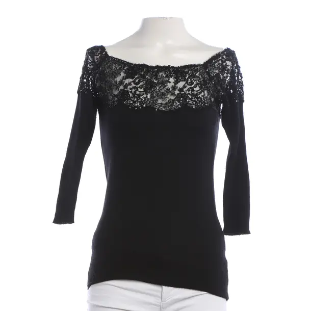 Long Sleeve Shirt, in Black, Cotton, Escada