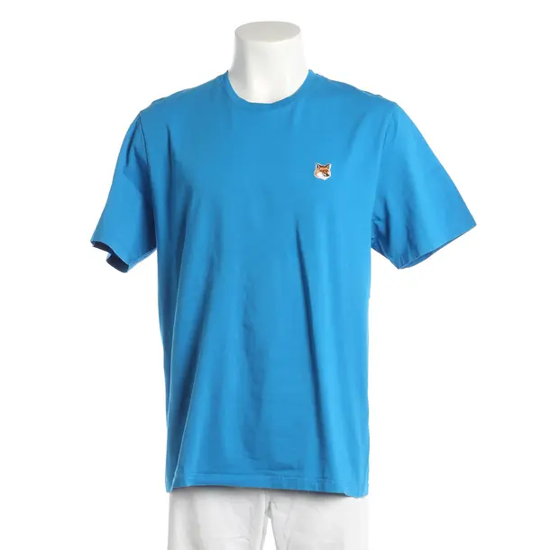 Maglietta, in Blu, Cotone, Maison Kitsuné