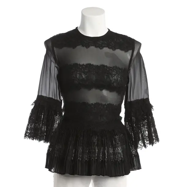 Blouse, in Black, Silk, Ermanno Scervino
