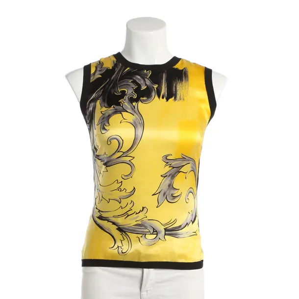 Top, in Schwarz, Baumwolle, Versace