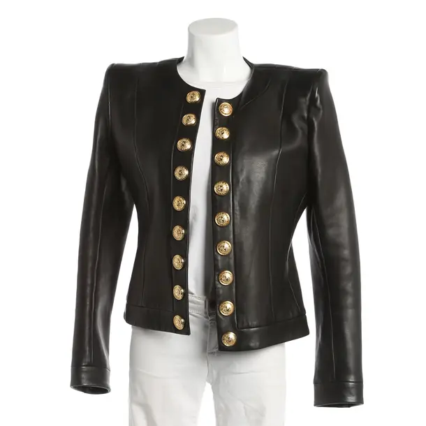 LeatherJacket, in Black, Leather, Balmain