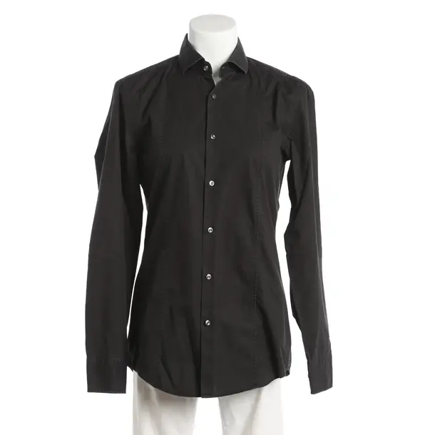 Bluse, in Schwarz, Baumwolle, Hugo Boss Black Label