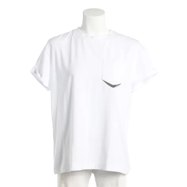 Camicia, in Bianco, Cotone, Brunello Cucinelli