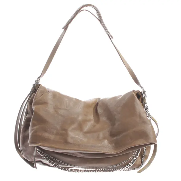 Schultertasche, in Braun, Leder, Jimmy Choo