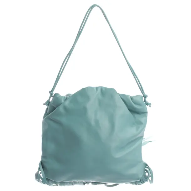 Schultertasche, in Türkis, Leder, Bottega Veneta