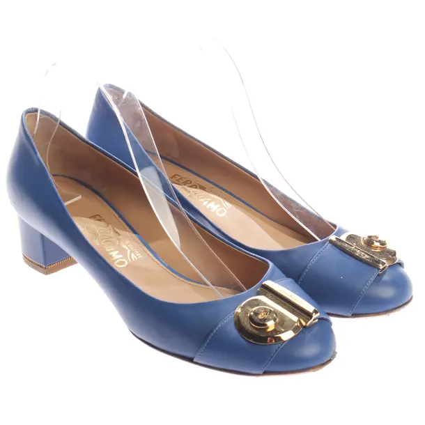 Pumps, in Blau, Salvatore Ferragamo