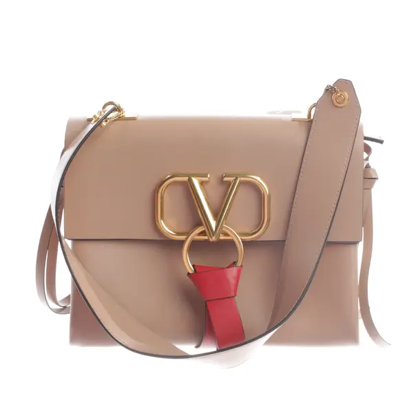 Shoulder Bag, in Camel, Leather, Valentino