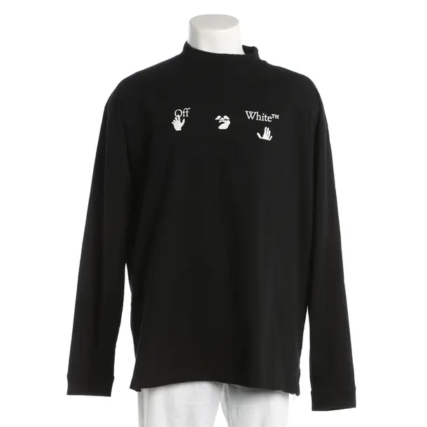 Sweatshirt, in Schwarz, Baumwolle, Off-White