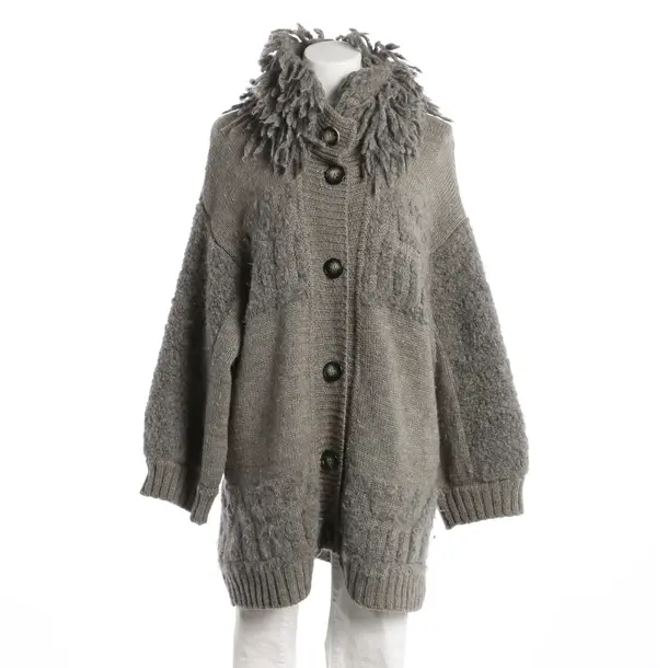 Strickjacke, in Grau, Wolle, Adidas by Stella McCartney