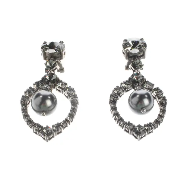 Earrings, in Silver, Metal (metallic, metallized), Miu Miu