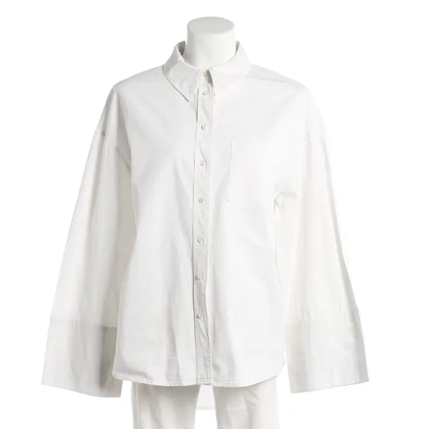 Blouse, in White, Cotton, Anine Bing