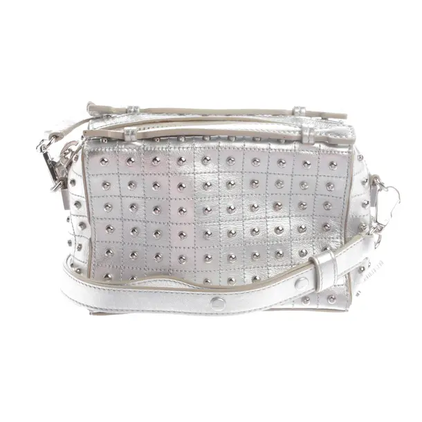 Shoulder Bag, in Silver, Leather, Tod´s