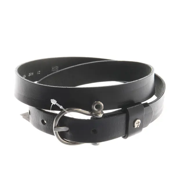 Belt, in Black, Leather, Aigner