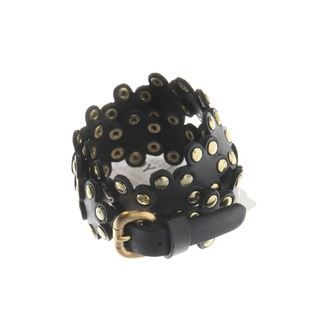 Armband, in Schwarz, Leder, Valentino
