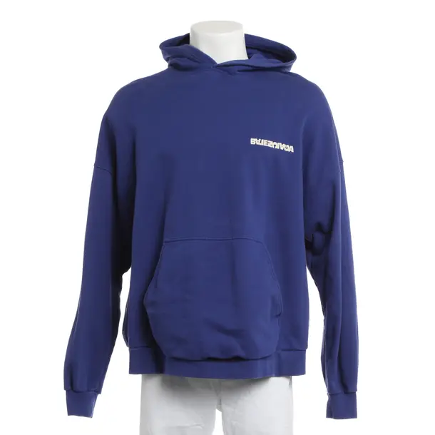 Hoodie, in Blue, Cotton, Balenciaga