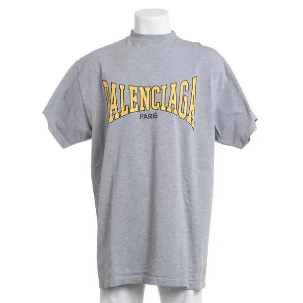T-Shirt, in Gray, Cotton, Balenciaga