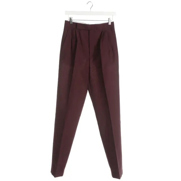 Pants, in Bordeaux, Wool, Céline