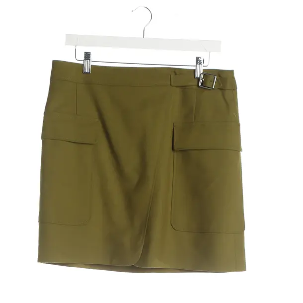 Skirt, in Olive Green, Wool, Windsor
